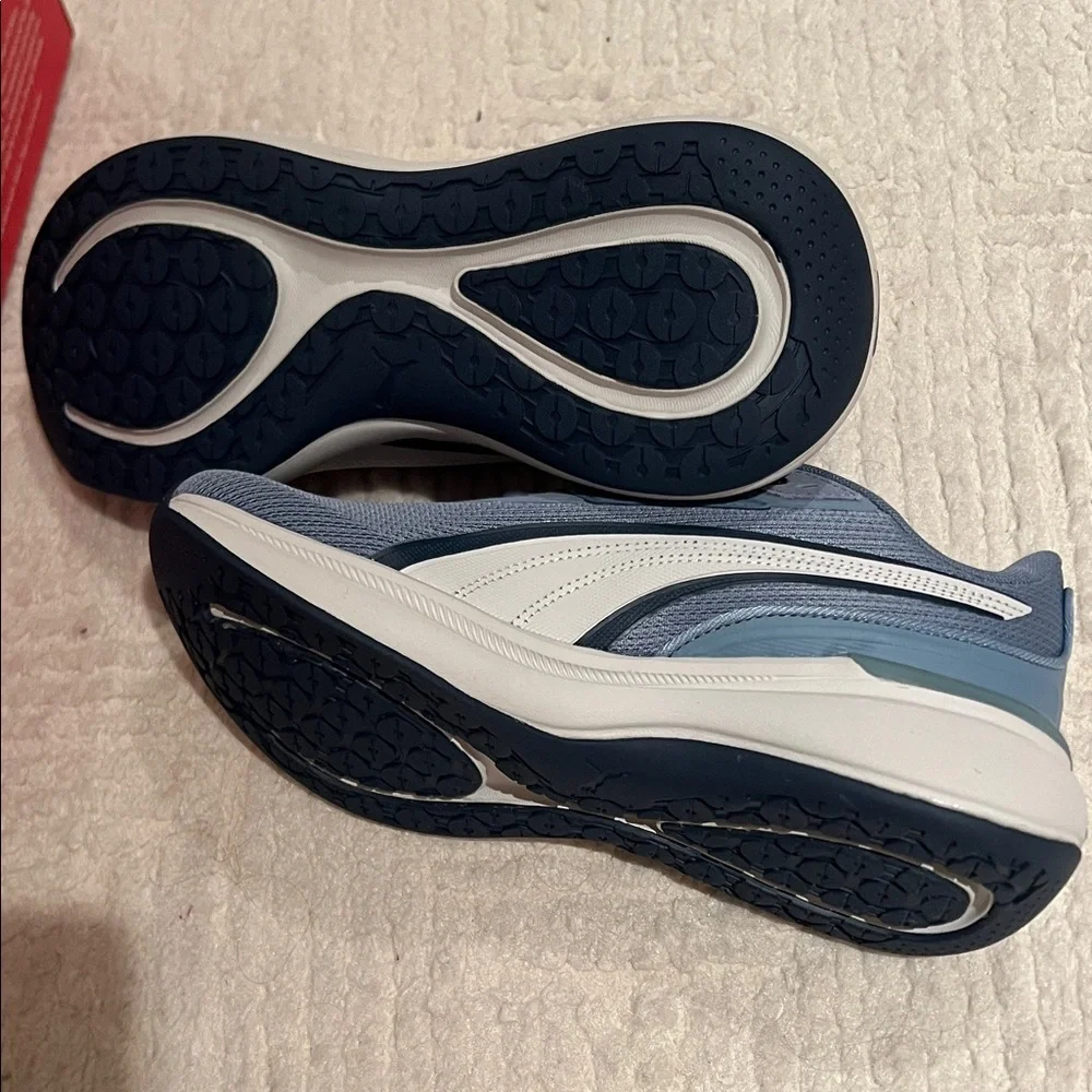 Puma Blue and White Running Sneakers